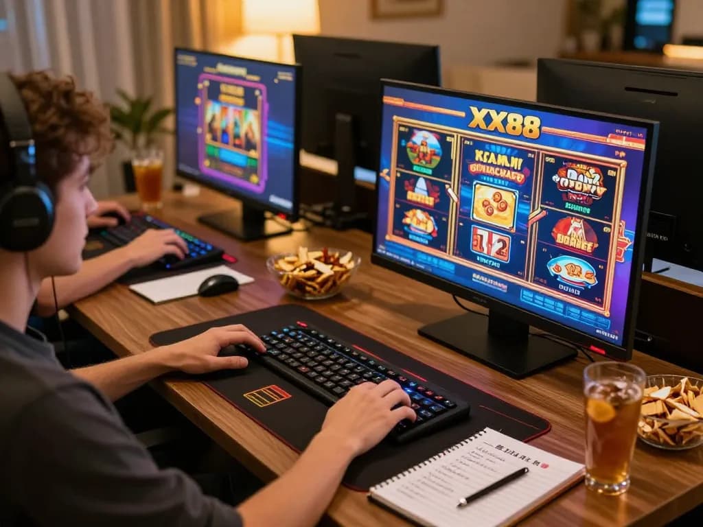 Engaging gameplay on xx88 com featuring colorful online casino games at home.