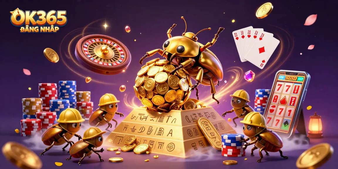 Engage in thrilling gameplay at OK365 ĐĂNG NHẬP while enjoying golden coins and exciting casino elements.