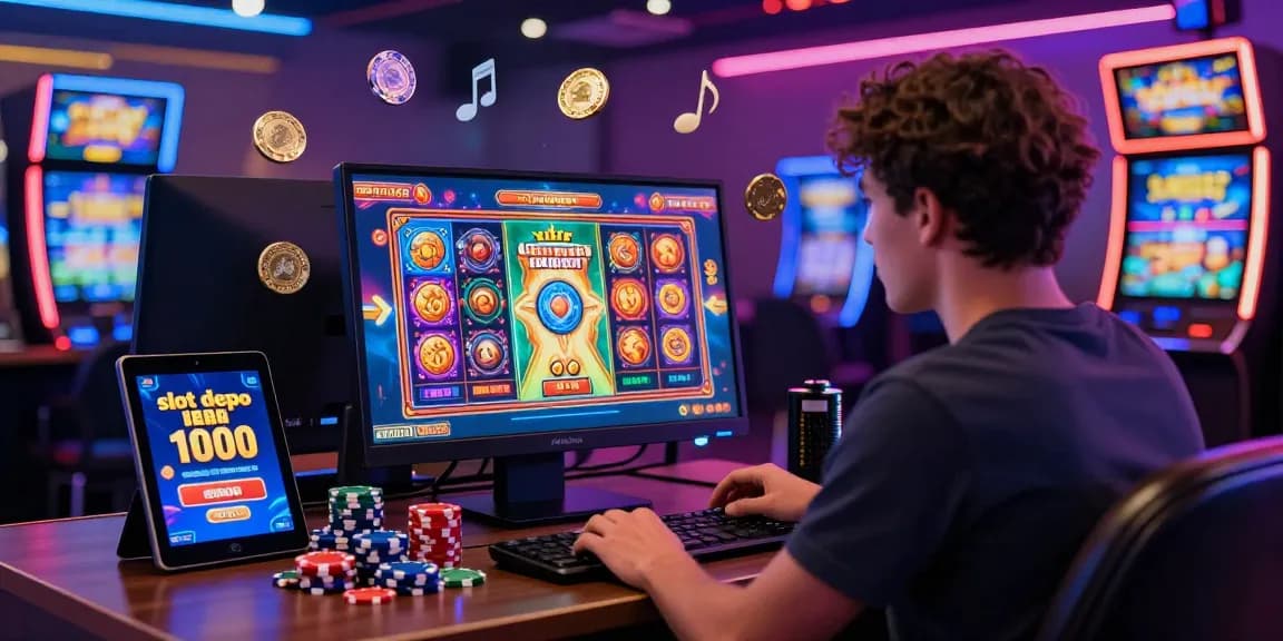 Exciting online gaming scene featuring slot depo 1000 promotions and vibrant visuals.