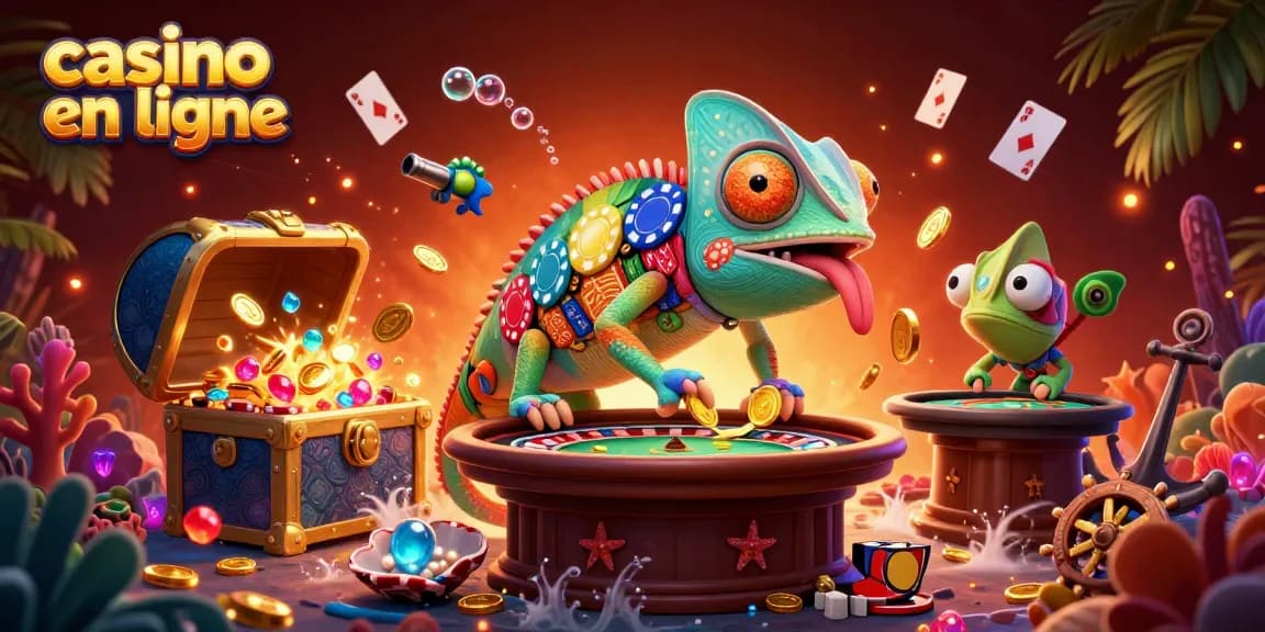 Jouer au casino en ligne avec des jeux captivants et des gains dorés sous la mer.