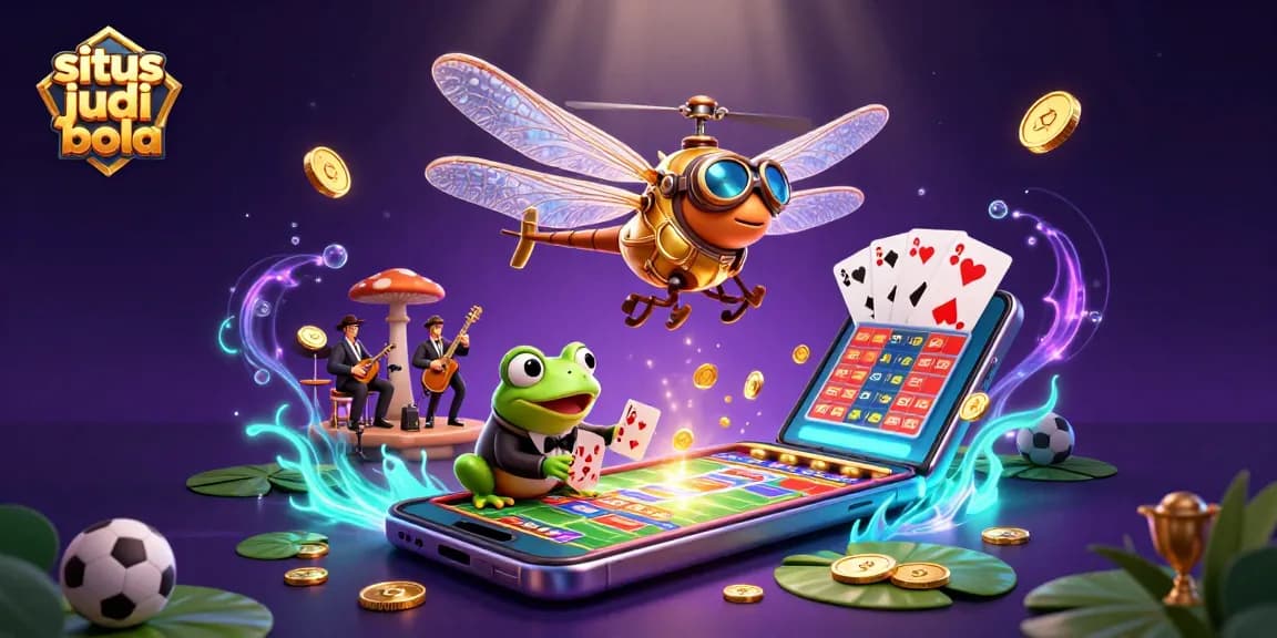 Engage in situs judi bola action with vibrant characters and dynamic sports betting elements