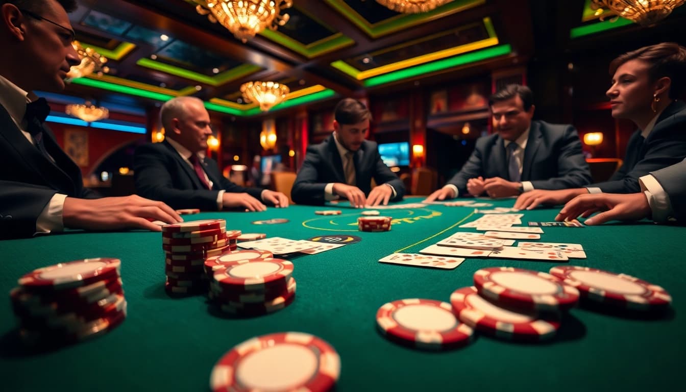 Menangkan permainan kasino dengan bbni4d pada meja poker yang elegan dan penuh semangat.