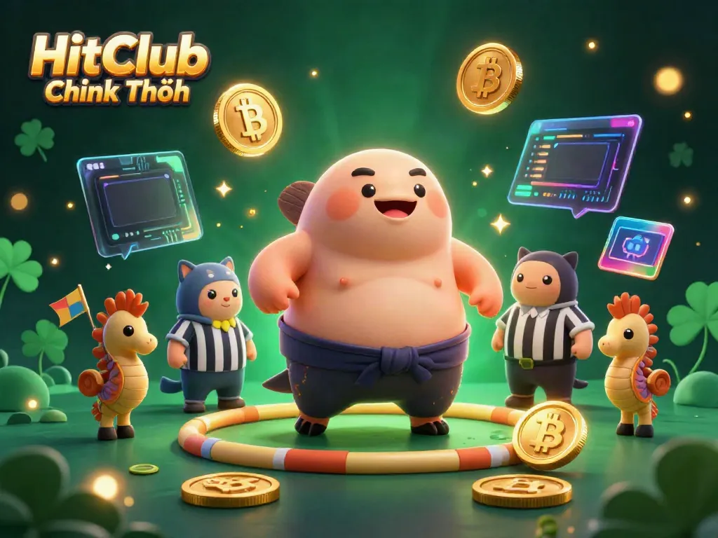 Experience the thrilling underwater scene featuring HitClub Chính Thức with a fugu champion hosting a crypto gambling showdown.
