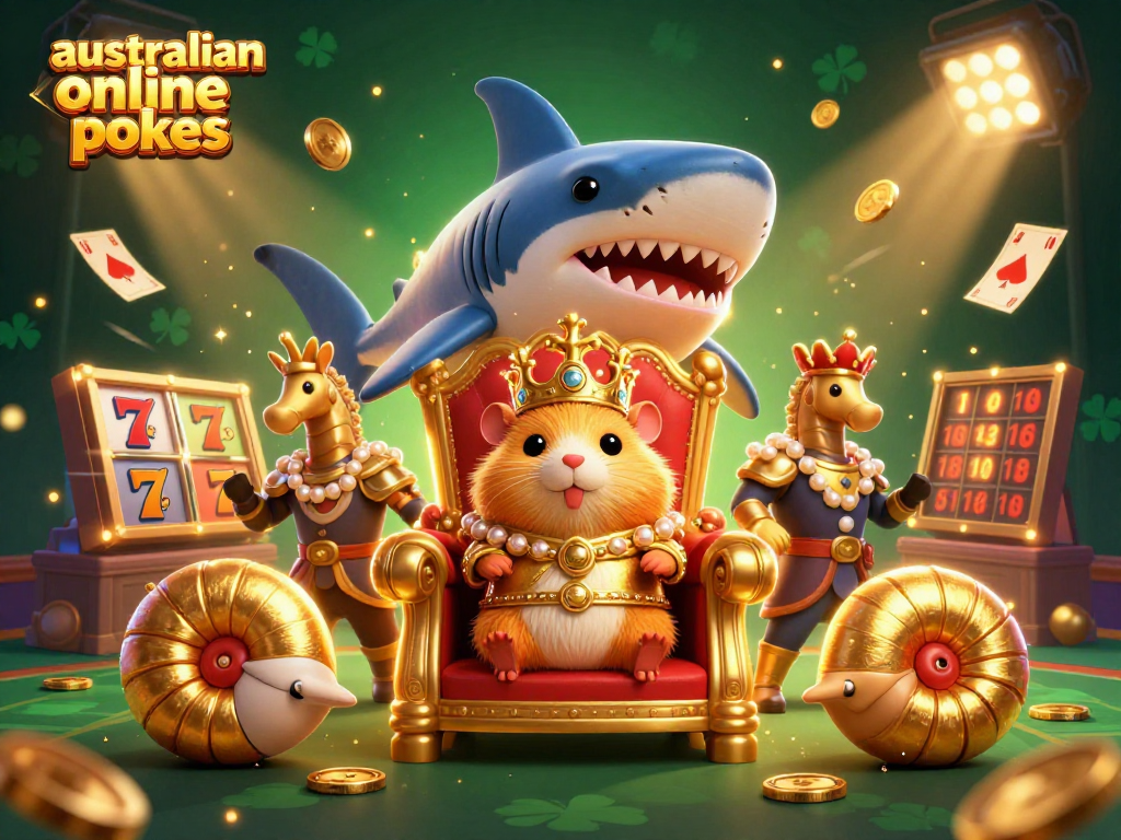 Experience fun at australian online pokies with dynamic casino elements and vibrant characters.
