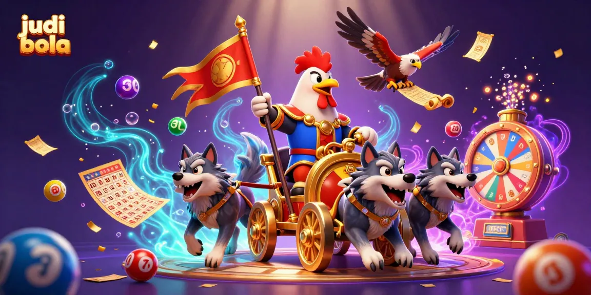 Engage in judi bola with vibrant colors and dynamic action captured in a stunning 3D illustration.