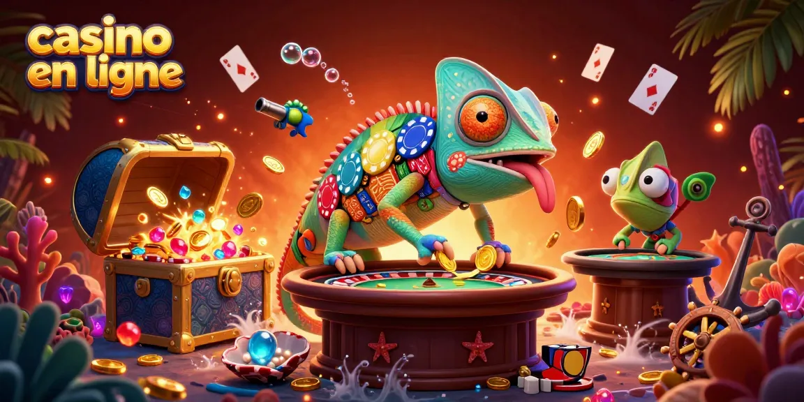 Jouer au casino en ligne avec des jeux captivants et des gains dorés sous la mer.