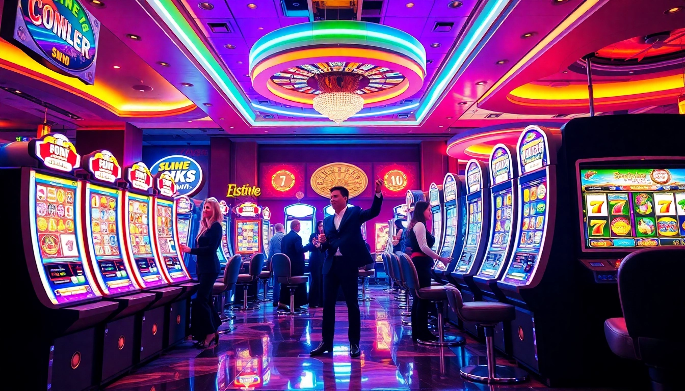 Engage with demo slot pragmatic games in a vibrant casino environment filled with excitement and luxury.