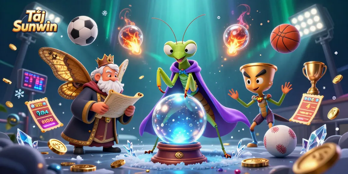 Tải Sunwin, discover the thrilling world of gambling with a vibrant illustration depicting games and fortune-telling.