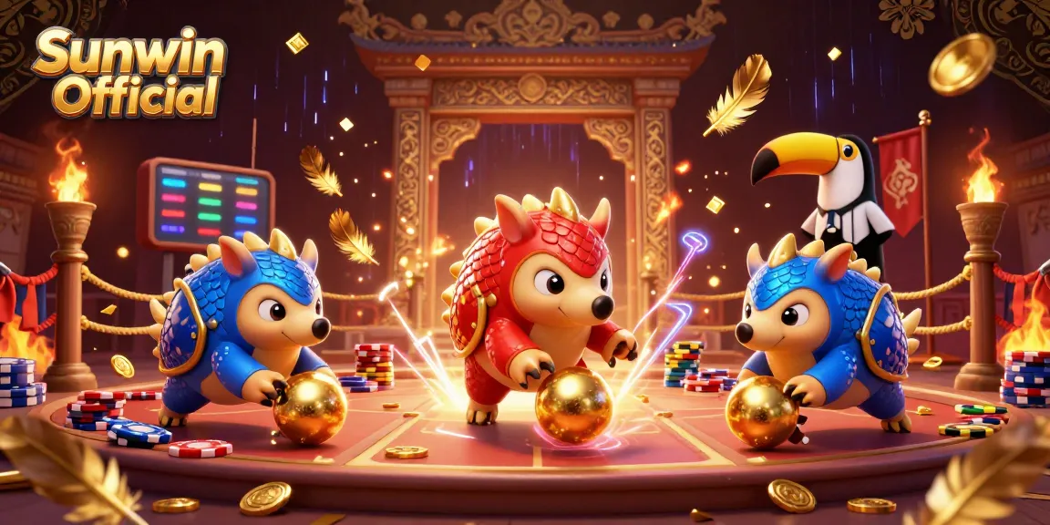 Engage in thrilling gameplay with Sunwin Official as rivals compete in a vibrant casino scene.