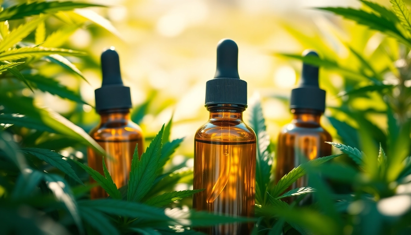 Highlighting CBD oil bottle with hemp leaves, symbolizing health and wellness.