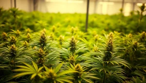 Visualisation des plants de cannabis legal espagne dans une culture intérieure, symbolisant la croissance