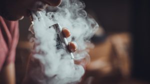 man-vaping