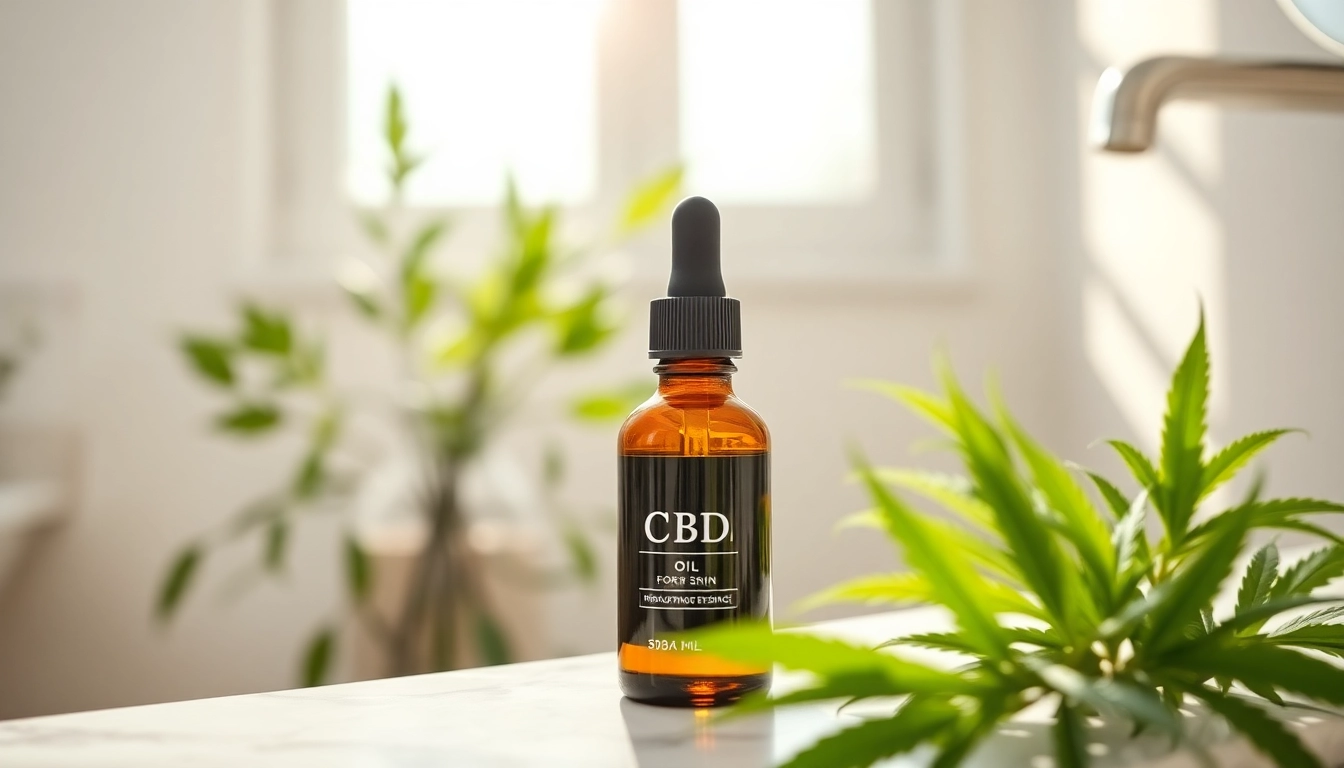 Applying CBD oil for skin to enhance natural beauty and promote healthy skin.