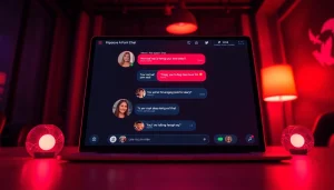 Engaging AI porn chat interface with vibrant avatars and playful emojis.