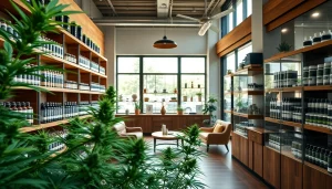 Browse a vibrant weed store filled with quality cannabis products and a welcoming atmosphere.