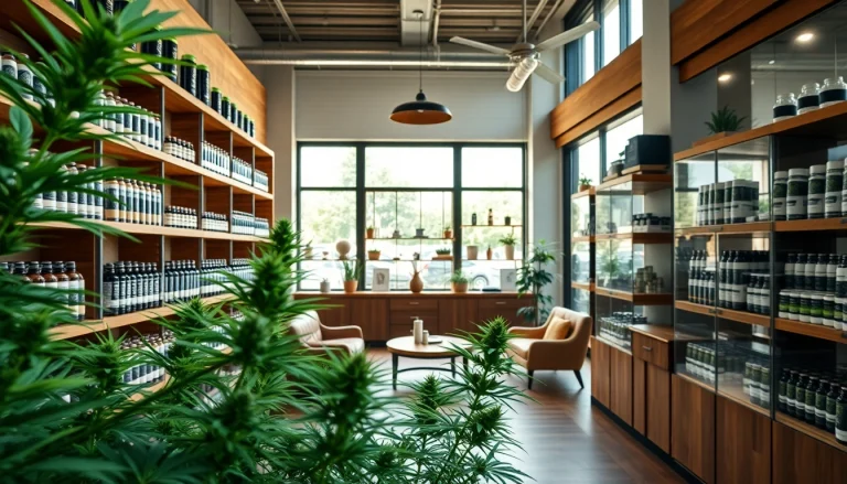 Browse a vibrant weed store filled with quality cannabis products and a welcoming atmosphere.