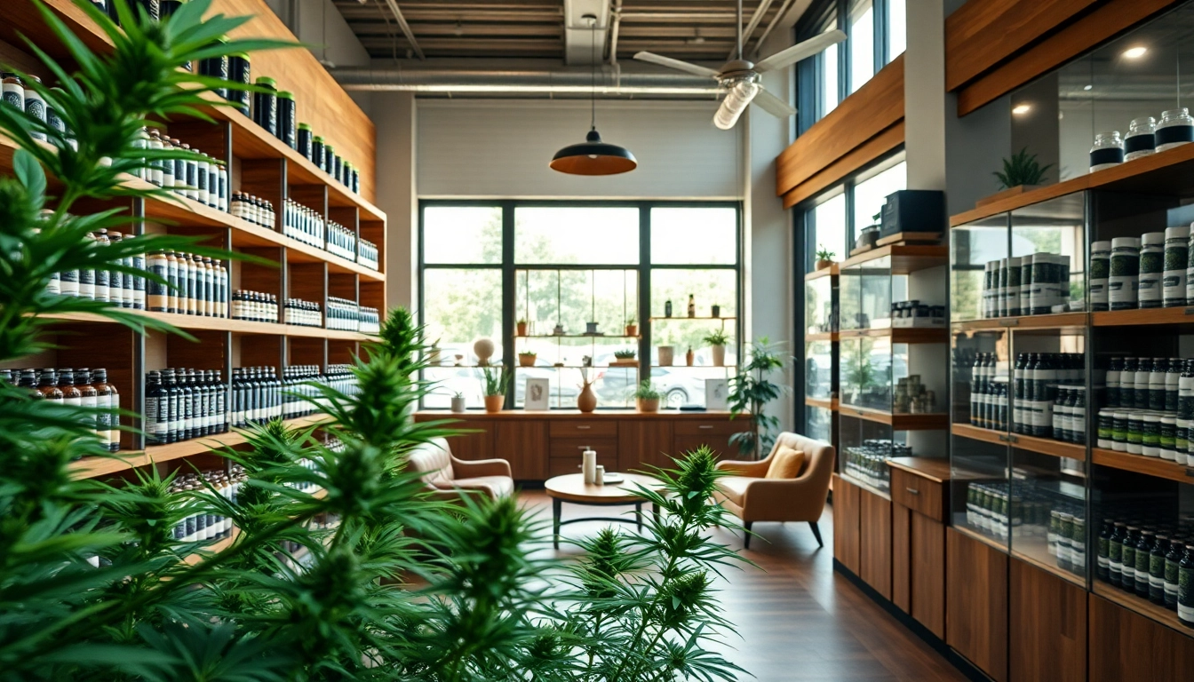 Browse a vibrant weed store filled with quality cannabis products and a welcoming atmosphere.