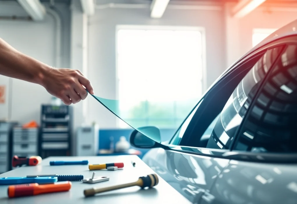 Transform your vehicle with the best window tint Chattanooga TN, showcasing professional film installation by an expert.