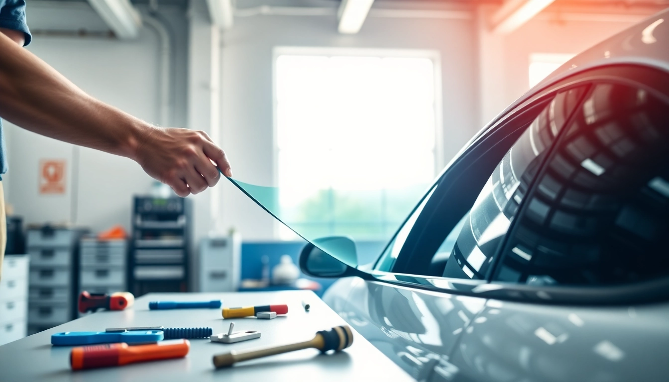 Transform your vehicle with the best window tint Chattanooga TN, showcasing professional film installation by an expert.