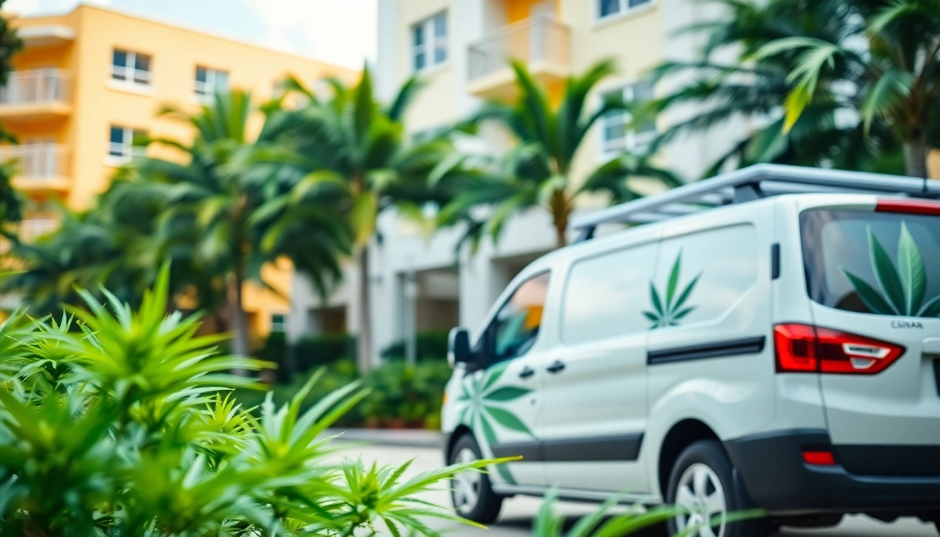 A cannabis delivery in Fort Lauderdale featuring quality services and community atmosphere.