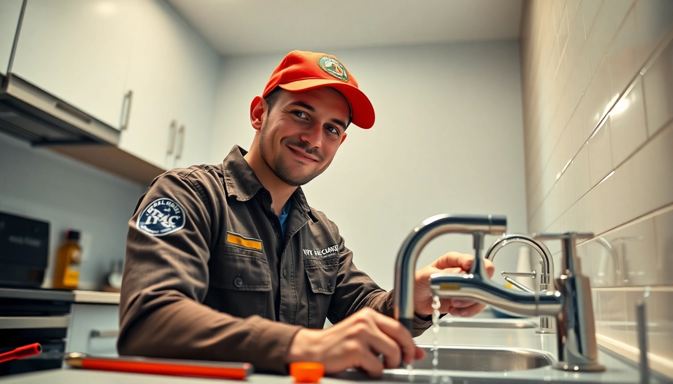 Emergency plumbers on holidays or weekends responding to a plumbing crisis in NYC, showcasing professionalism and urgency.