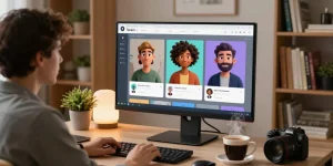 Tavern AI chat platform environment with character creation interface, inspiring creativity and engagement.